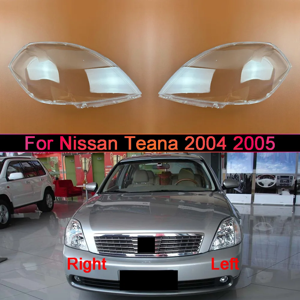 Frontscheinwerfer-Abdeckung für Nissan 2004 2005 Teana, transparente Scheinwerfergehäuse-Linse aus Plexiglas, ersetzt den originalen Lampenschirm
