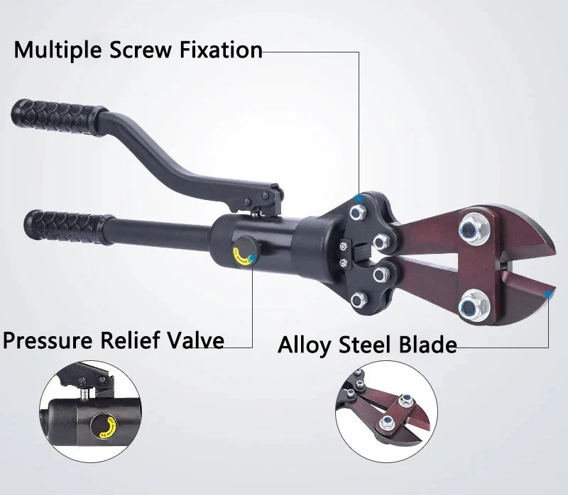 Manual Hydraulic Steel bar Cutter YQ-16C Rebar Shear 4-16mm Steel bar Cutting Scissors Steel Shear Multi-function Cutting Tool