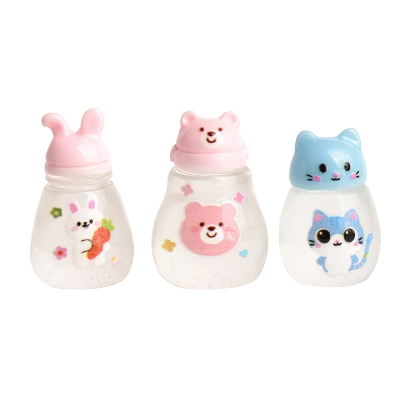 New 5Pcs Dollhouse Simulation Cartoon Mini Water Cup Model Dollhouse Home Desktop Ornament Doll House Micro Scene Decor Props