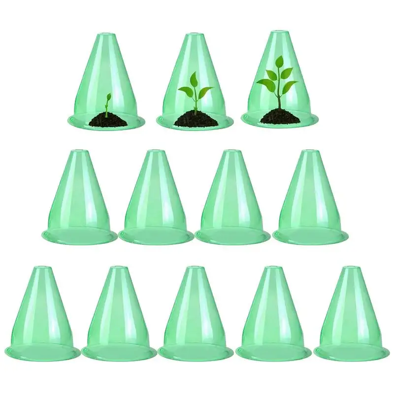 

Garden Plant Protector 12pcs Growth Box Planting Tent Plant Covers To Protect Plants From Bird Frost Garden Cloches for Winter