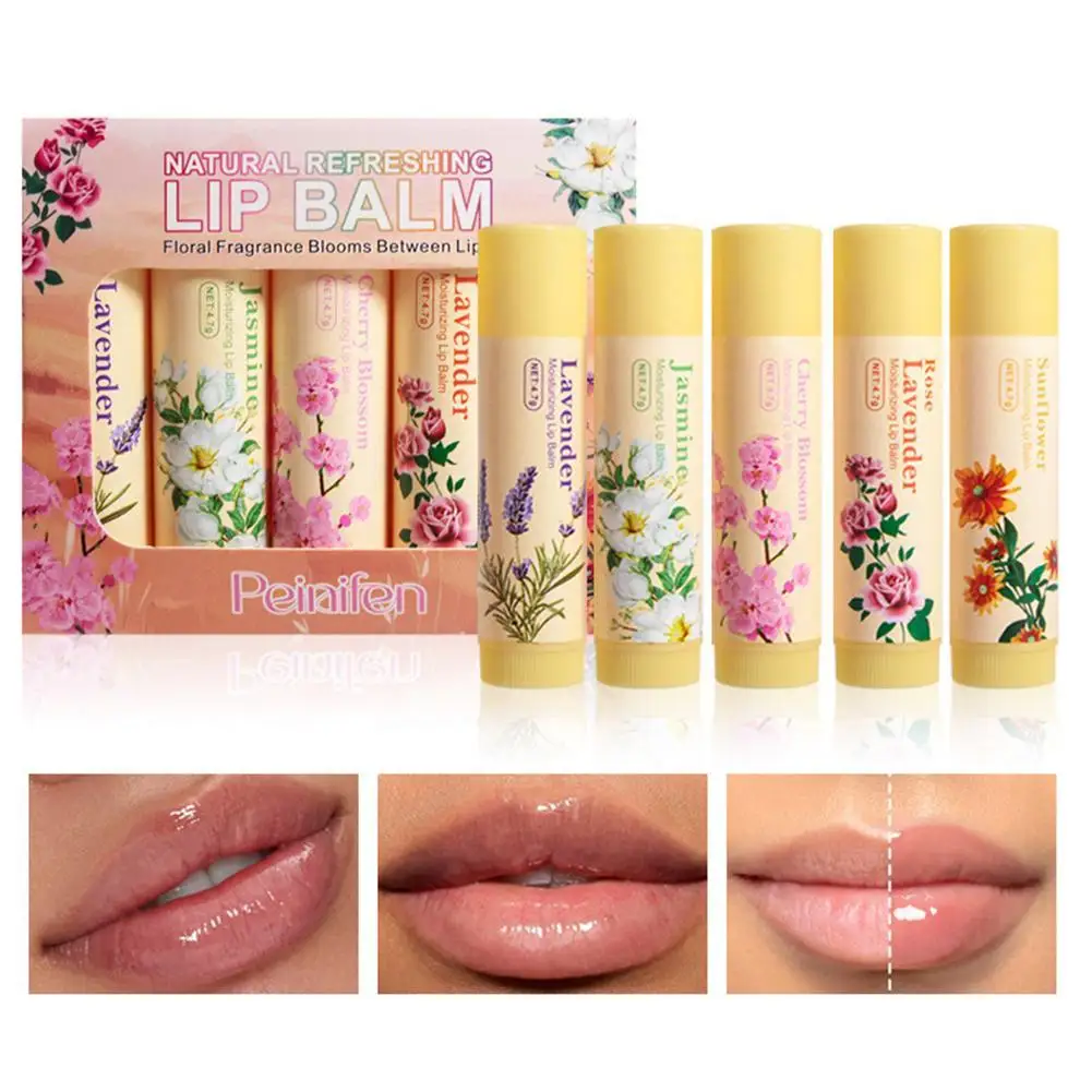 

5PCS/set Remove Dark Lip Balm Fast Lightening Pink Lip Exfoliating Fade Lip Line Dead Skin Moisturizer Korean Care Products