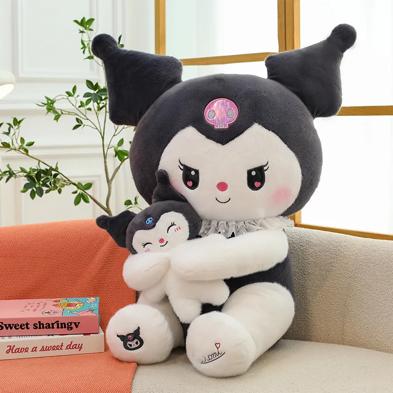 Sanrio Cute Creative Hug Kulomi Plush Stuffed Toy Soft Sofa Pillow Kawaii Children's Birthday Valentine's Day Christmas Gift