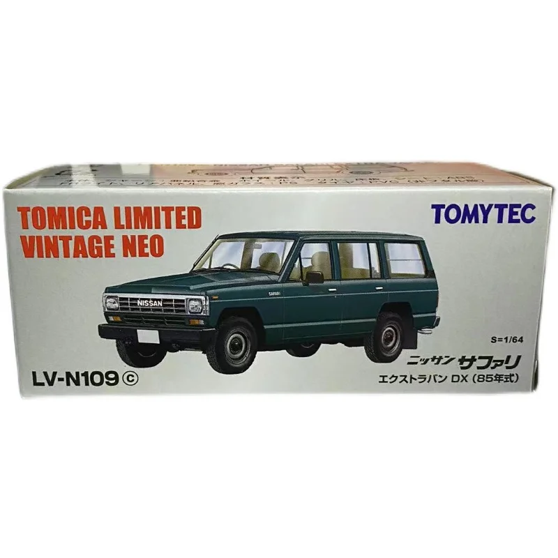 TOMYTEC 1:64 Nissan SAFARI EXTRA VAN DX LV-N109 Collect die-casting alloy car model ornaments