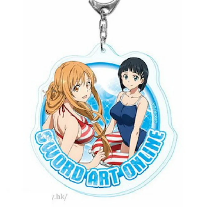 Anime Sword Art Online Bag Pendant Gifts For Girls For Fans Gifts High Definition Images Jewelry Bag Acrylic KeyRing Keychain