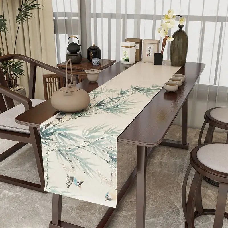 Camino de mesa para mesa de comedor, decoración de cocina, mantel para mesa de comedor antimanchas, camino de mesa de comedor Rectangular, 1 ud.