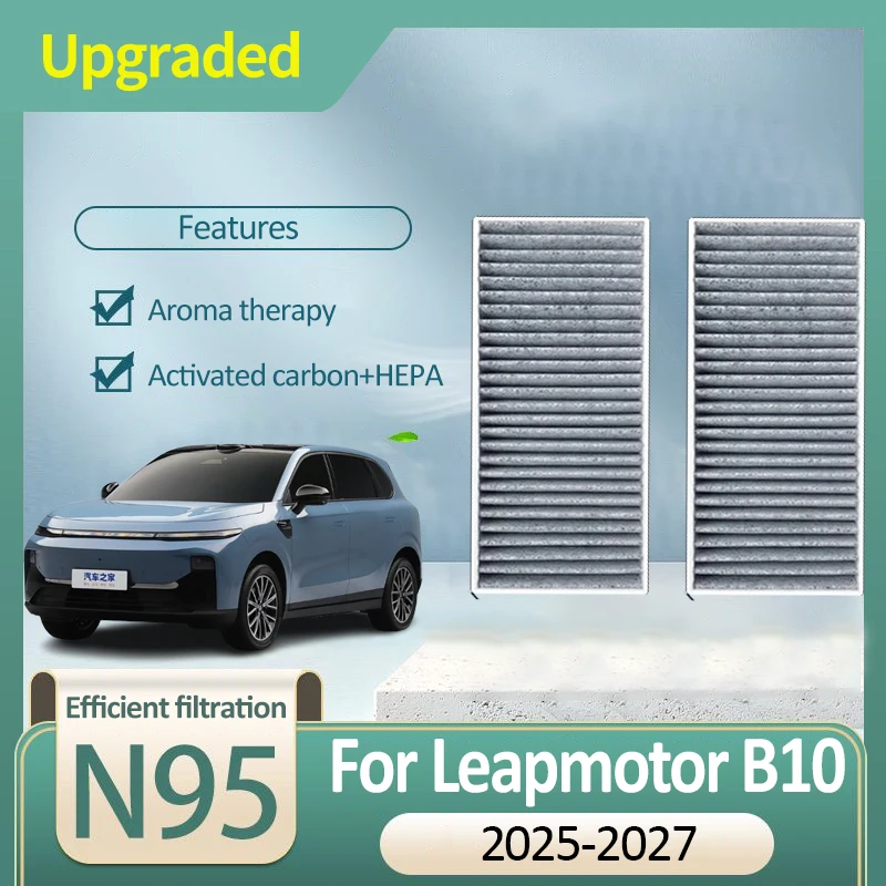 Filtro de Ar de Carvão Ativado para Acessórios Leapmotor B10 2025 2026 2027 - Filtro de Ar Condicionado Automotivo para Purificação e Substituição de Peças