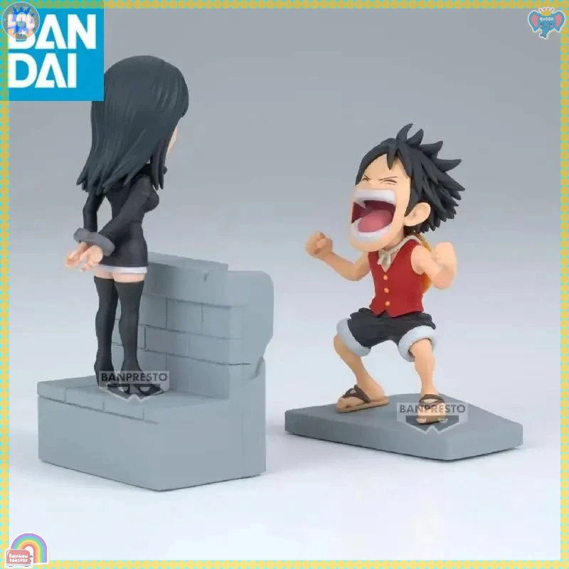 Original BANDAI Banpresto WCF Vol.17 ONE PIECE Nico Robin Luffy Enies Lobby PVC Action Figure Toy