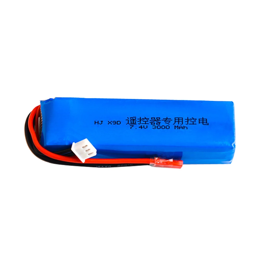 Rechargeable Lipo Battery7.4V 3000mAh for Frsky Taranis X9D Plus Transmitter Toy Accessories 7.4V upgrade high capacity battery