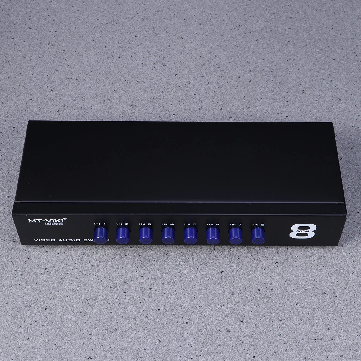 

Pcs 8 Ports Audio Video Av Selector 1 To 8 Output Splitter Box For Vcd Dvd High Isolation Anti-
