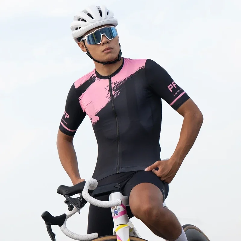 

Bicycle cycling clothes, team clothes, summer perspiration, breathable road bike clothes, short-sleeved tops.