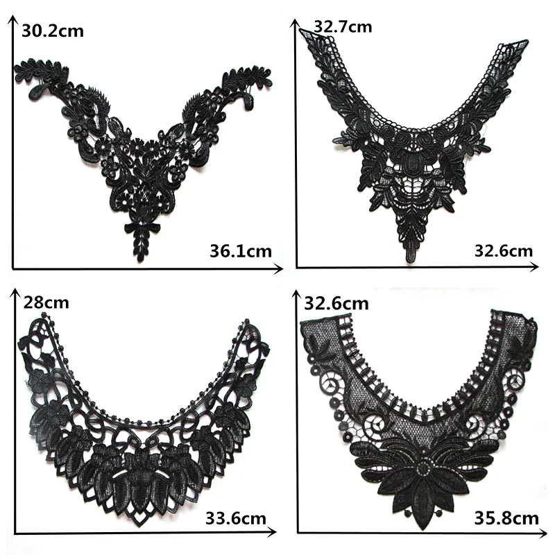 Hot Sell Multiple Style Select Lace Beautiful Flower Applique Lace Collar DIY Clothing Accessory Craft 1 pcs sell YL140-YL155