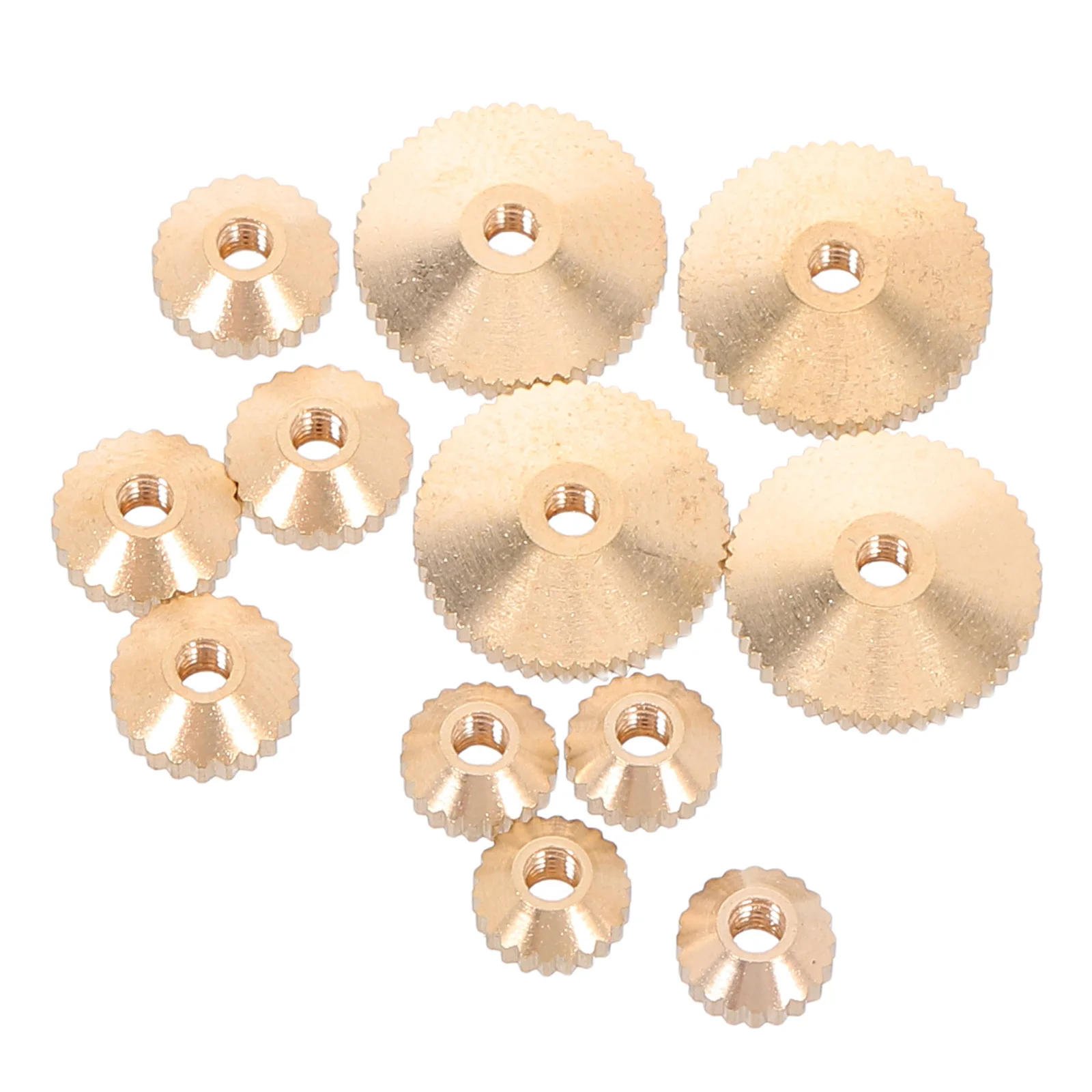 

12Pcs Clock Movement Fixing Nuts Brass Replacement Parts Mechanical Wall Grandfather Mantel Clock Repair Accessories