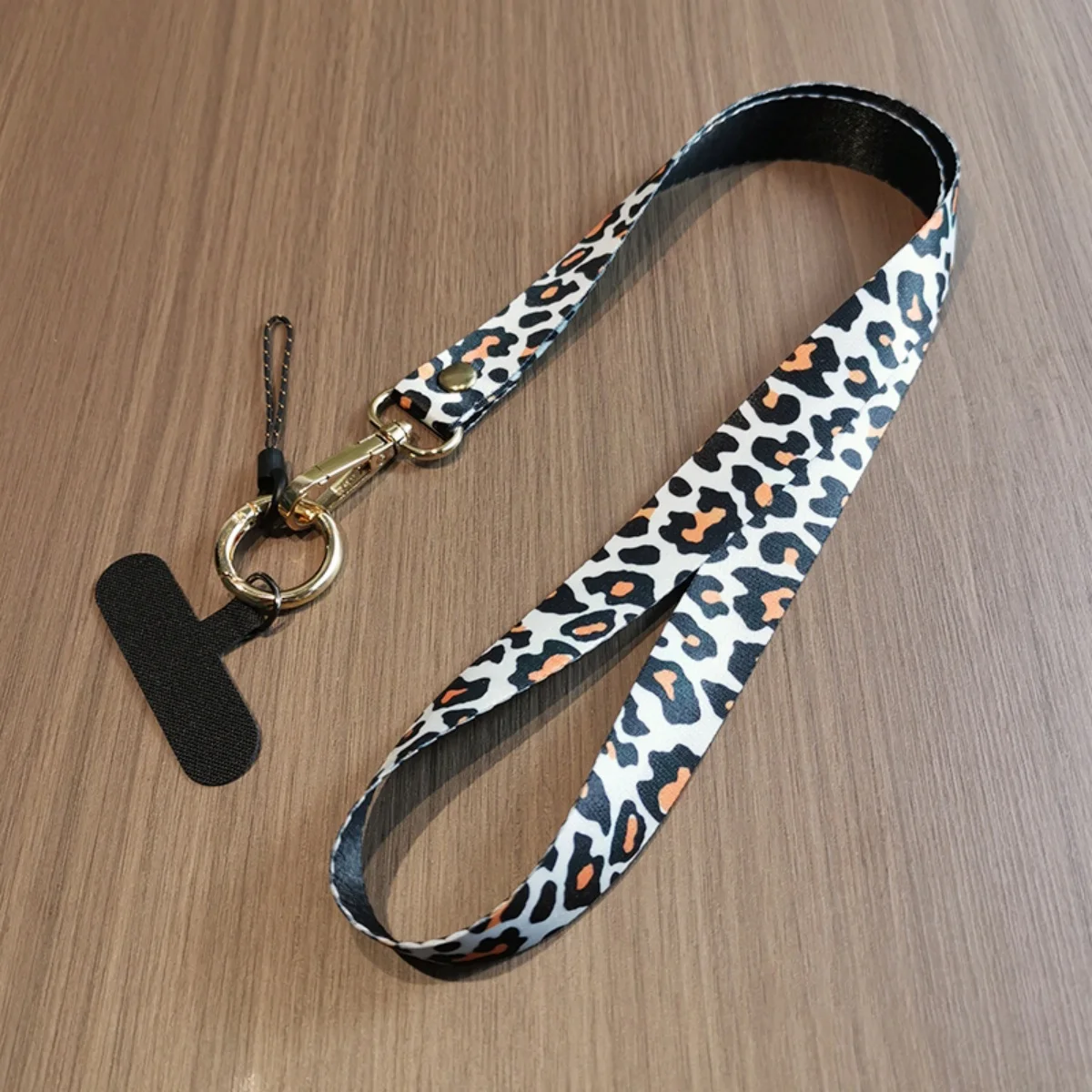 Stylish Leopard Print Phone Lanyard Shoulder Strap