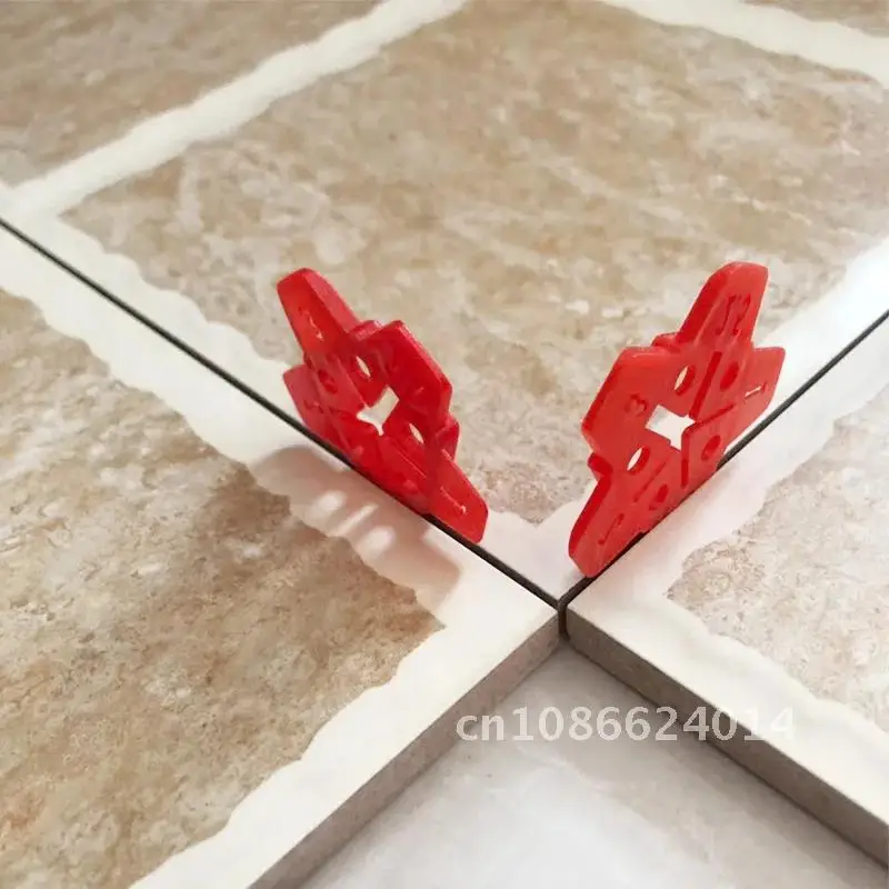 50pcs 1-3mm Removable Wall Tiles Ceramic Gap Locator Cross Tile Leveling System Gap Floor Construction Tools Can Reuse