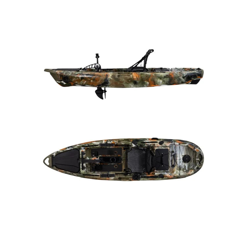 10FT  Cheap Foot Pedal Kayak Sea Fishing Kayak for One Person Use in The Lake and River and Sea
