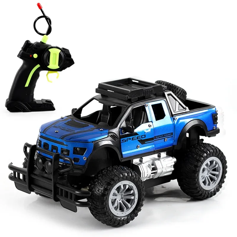 Simulated Off-road Vehicle Door Opening Remote Control Vehicle Spray Play Children's Toy Model Parent-child Interaction Gift