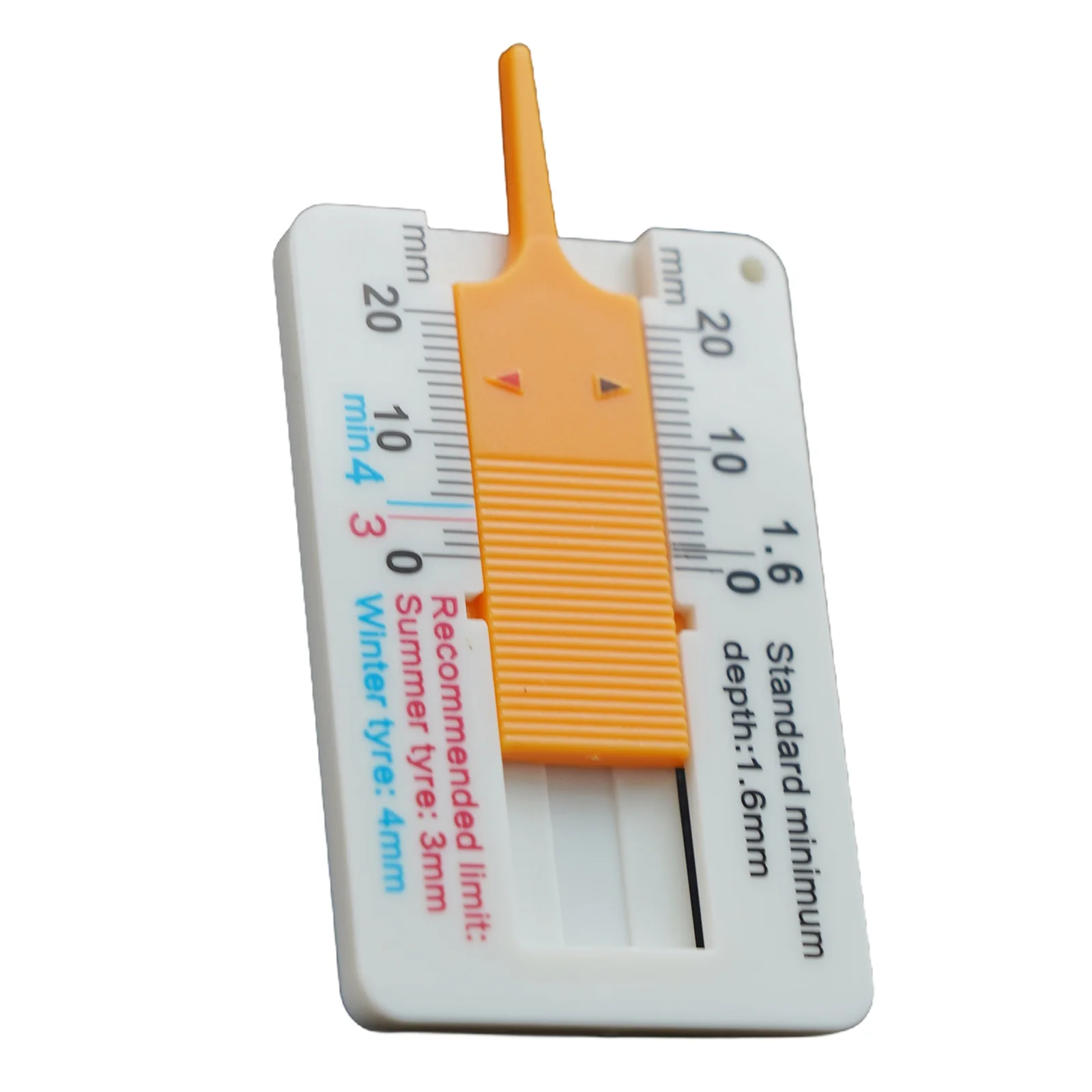 1pcs Tyre Tread Depth Gauge Plastic Tire Tread Ruler 0-20MM Vernier Depth Caliper Tire Tread Depth Ruler Vernier Depth Gage