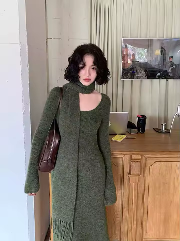 빈티지 니트 원피스