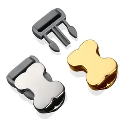 2Pcs 10/15/20/25mm Cute Bone Metal Buckles Dog Collar Side Release Buckle Insert Adjust Clasp Bags Belt Luggage Accessories