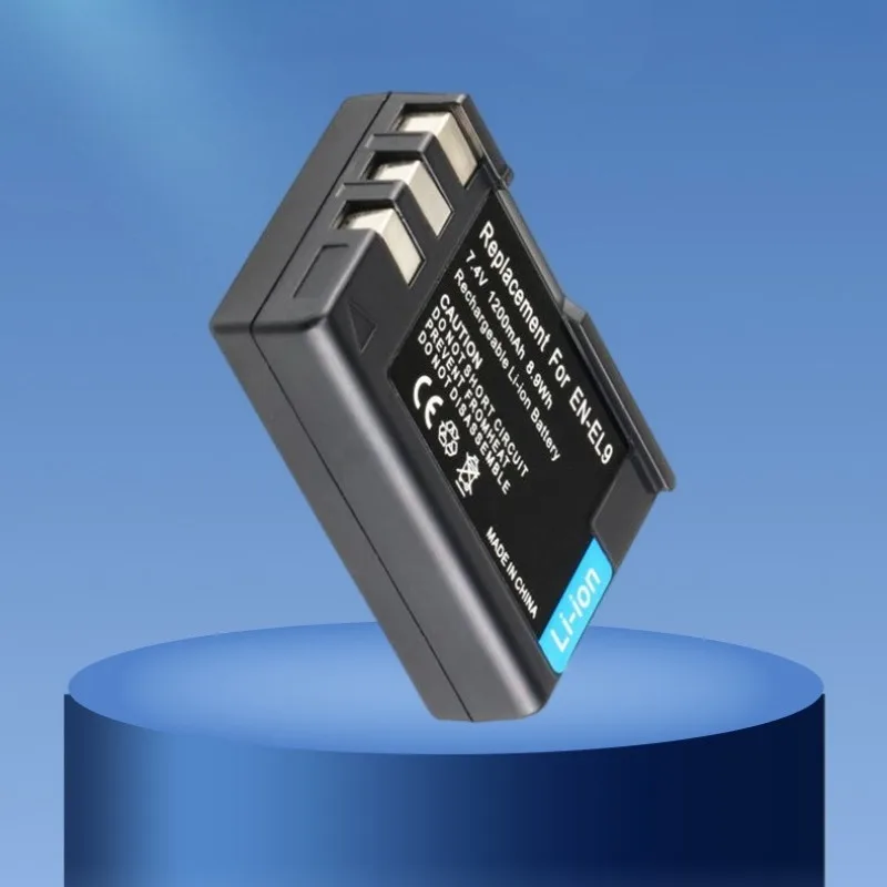 بطارية بديلة 1200 مللي أمبير في الساعة لنيكون EN-EL9 متوافقة مع كاميرا D60 D40X D5000 D3000 D3100 D50 D70 DSLR