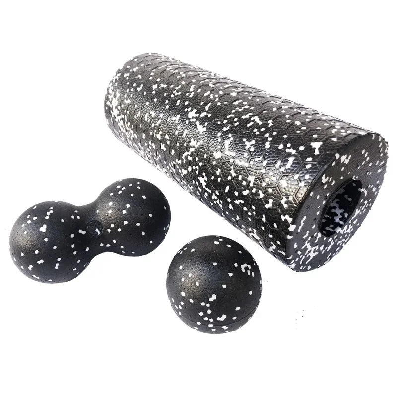 Hohl Yoga Roller Massage Erdnuss Ball Set EPP Fitness Schaum Säule Für Rückenschmerzen Beine Hüfte Tiefe Gewebe Stretching Muskel Entspannen