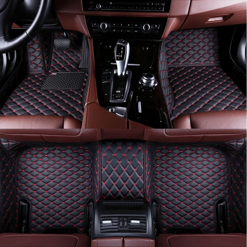 Tapis de sol de voiture 3D personnalisés pour Porsche Panamera, cuir Él, accessoires intérieurs, 4 places, 5 places, 2017-2022, 2014-2016