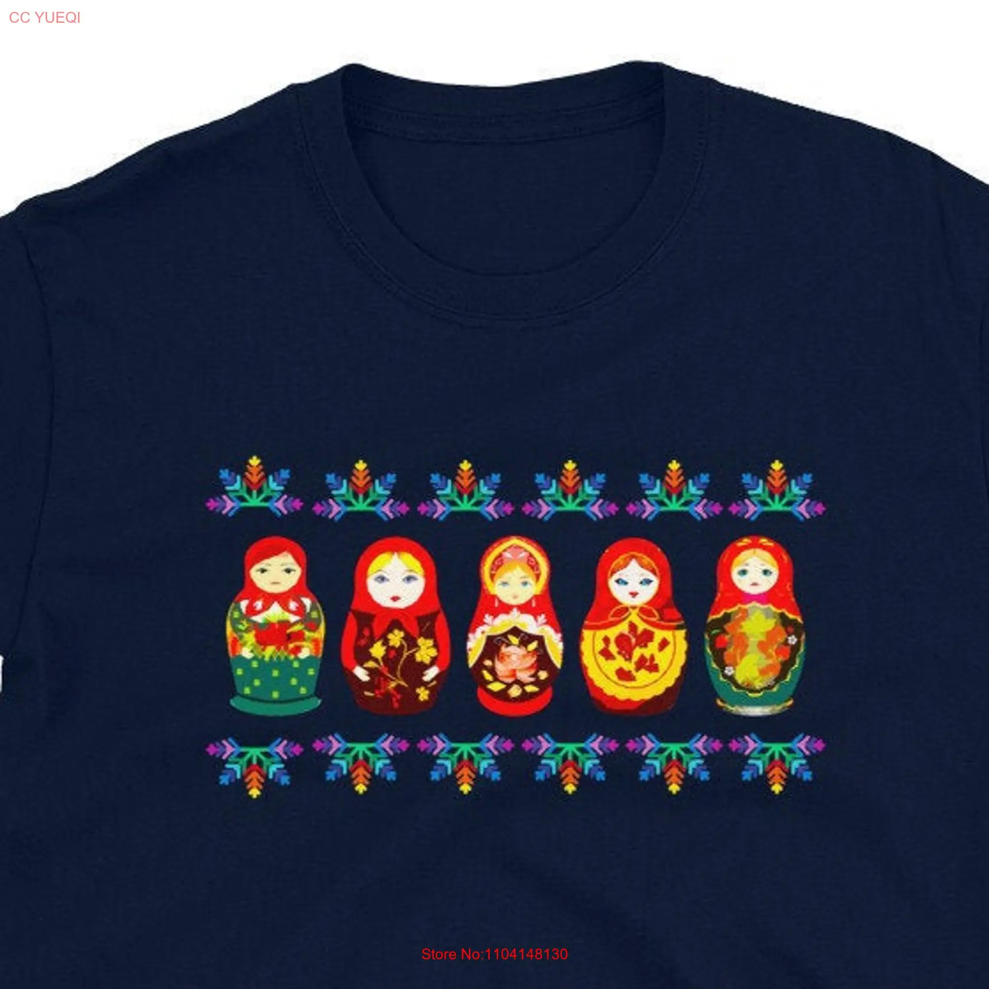 Russian Nesting Dolls T Shirt Matryoshka Doll  long or short sleeves