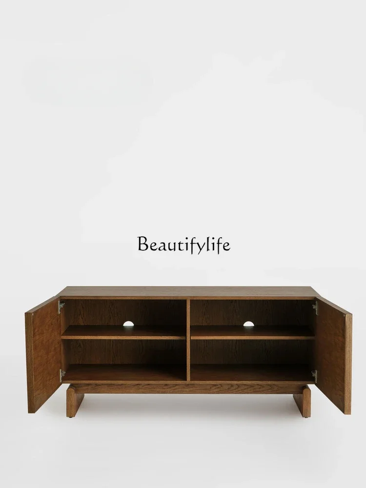 N خزانة جانبية خزانة على الطراز الفرنسي سجل صامت خزانة الشاي خزانة المدخل جدار المطبخ الأوسط القديم #5