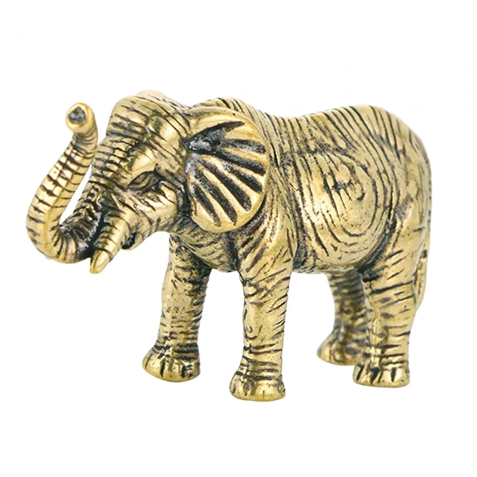 Feng Shui Figurine Mascot Elephant Statue for Living Room Table Decor