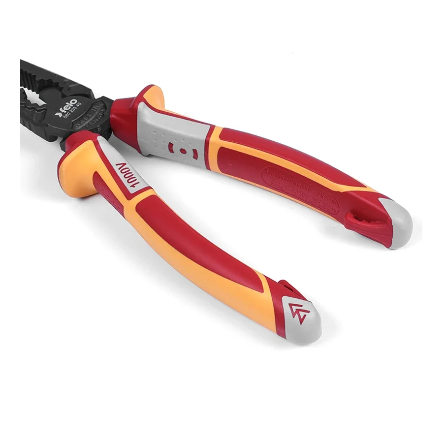 أداة السلامة فيلو 1000 فولت VDE كماشة معزولة للأسلاك والكابلات تصميم مريح 580 016 40 | 580 018 40 #6