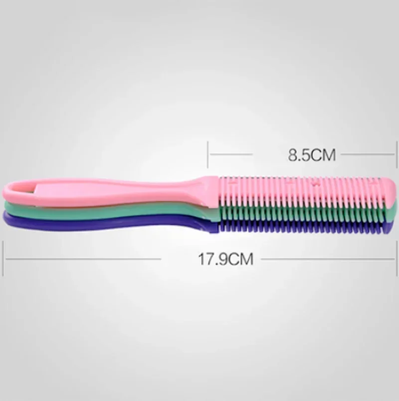 Multicolor Hair Cutting Comb Hair Styling Scissor Razor Magic Blade Comb Barber Hairdressing Tool Double-Side Knife Hair Scissor