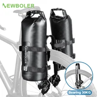 NEWBOLER-bolsa impermeable para horquilla delantera de bicicleta, bolsa portátil para bicicleta, bolsa de equipaje, estante trasero para bicicleta, portaequipajes para bicicleta