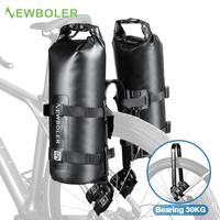 NEWBOLER Waterproof Bicycle Front Fork Bag Portable Bike Bag Bikepacking Luggage Bag Bicycle Rear Shelf Bicycle Luggage Carrier