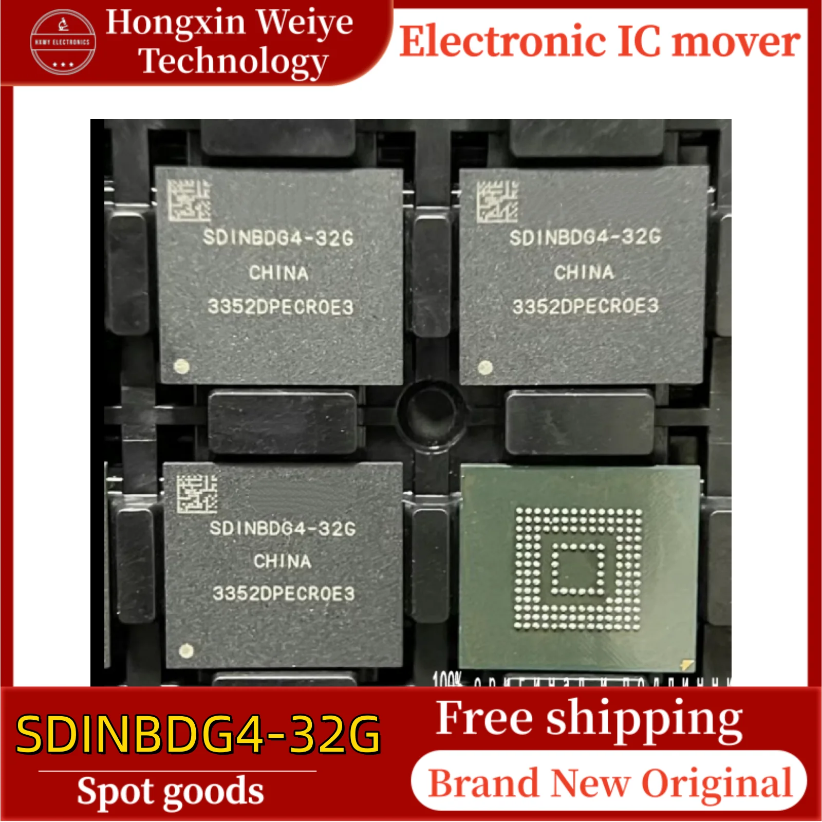 

1/10 pcs SDINBDG4-32G BGA153 EMMC 32G memory chip brand new in stock free shipping