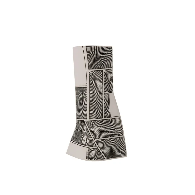 

Modern minimalist art ceramic vase, wet and dry home model room sales office