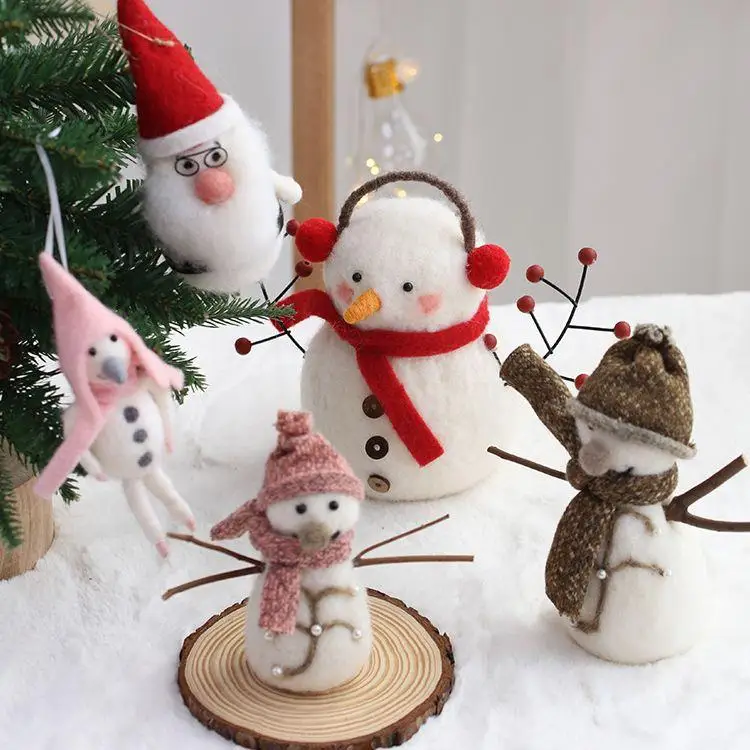 クリエイティブなクリスマスデコレーションシーン人形吊り下げ飾りツリー装飾衣装アクセサリー材料キットフェスティバル用品