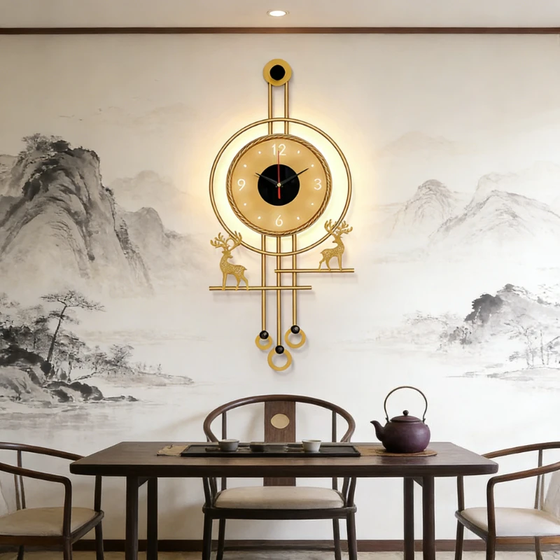 Moderno fundo de tv parede mud - Lighting Home Decor Wall Clocks avaliação e preço