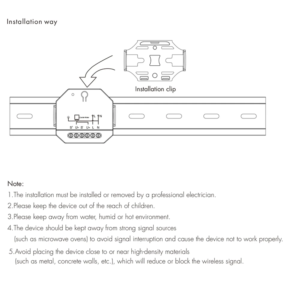 Tuya Smart Wifi Curtain Module Blind Switch Push Switch for Roller Shutter Electric Motor Control works with Alexa Google Home