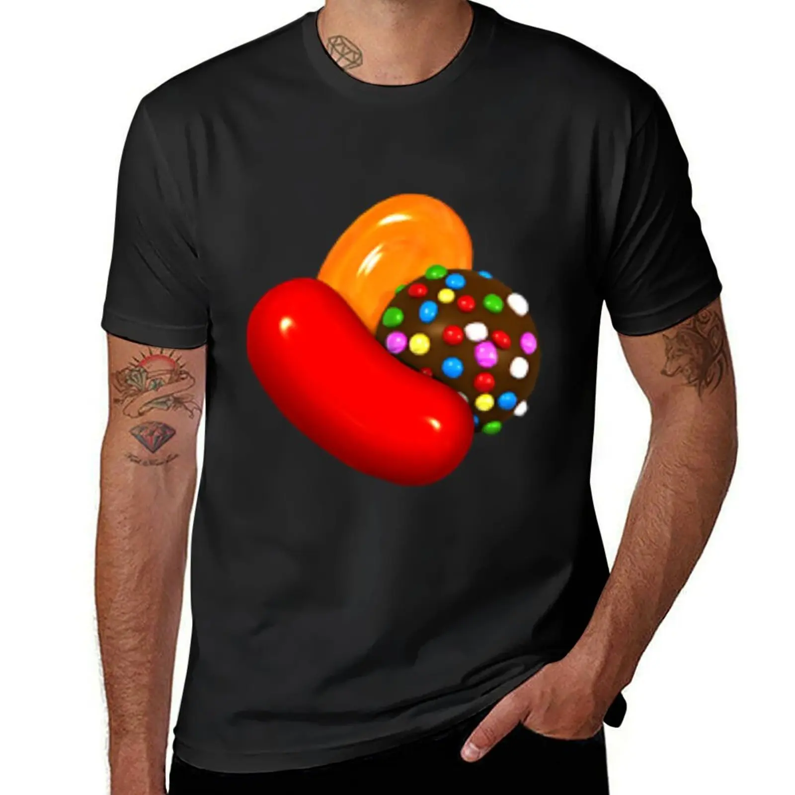 candy crush icon \t \t T-Shirt hippie clothes cute clothes tees t shirts for men cotton