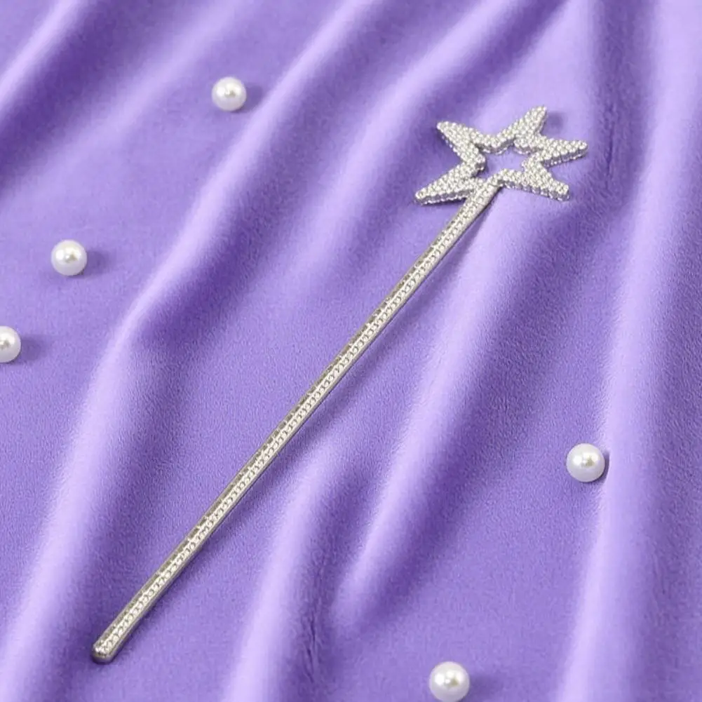 Role Play Wands Princess Fairy Wand 13 Inch Sparkly Fairy Wand for Kids Rhinestone Star Al Stick Princess Role for Halloween