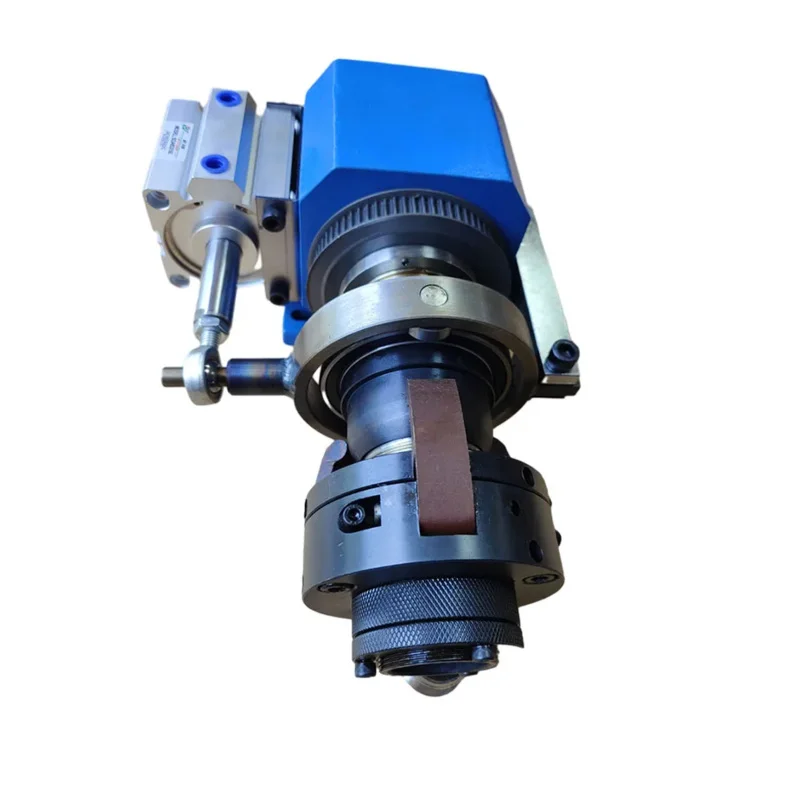 Spindle type rotary pneumatic clamping seat with 0640 chuck small machine tool head box bedside spindle seat quick clamp