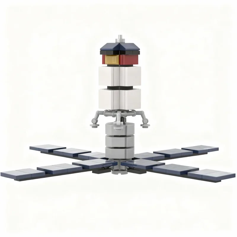 135pcs MOC Space ZeusX Lunar Lander Orbital Bus Model Building Blocks Construction festival Gifts Creative Toys Idea Education