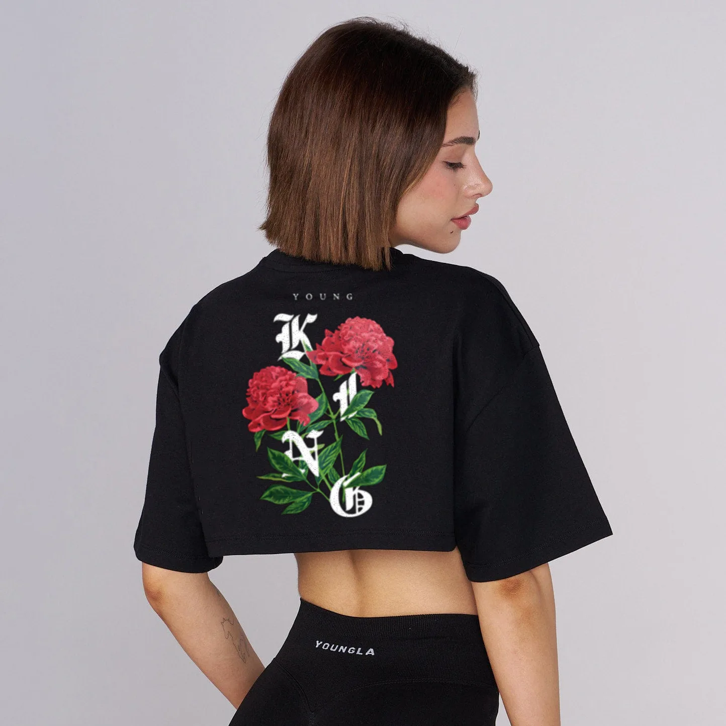 Summer new style Short Sleeve T Shirts Women Cotton T-shirt O Neck High Waist Crop Top Tee Female Casual Loose T Shirt women image 6