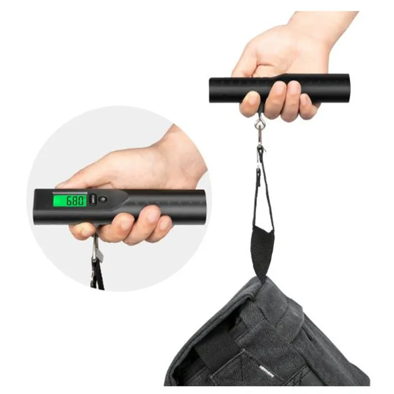 Three-in-one luggage scale Mobile power flashlight luggage scale Portable weighing scale Travel scale OW-38