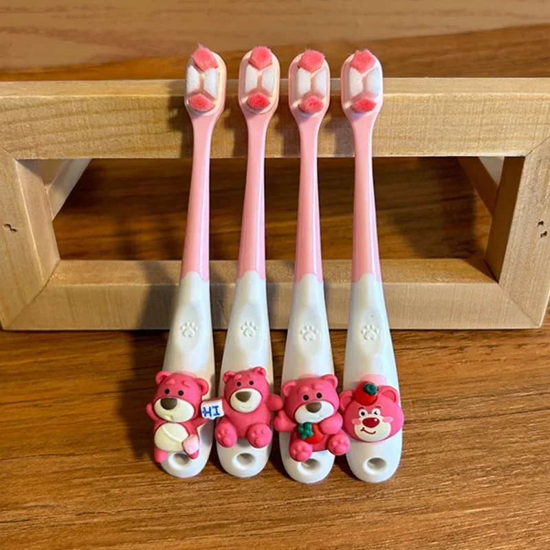 2/4Pcs Disney Princess Baby Toothbrushes for Girls Cute Snow White Bebes Dental Care Lotso Tooth Brush Soft Bristle Brush Kids