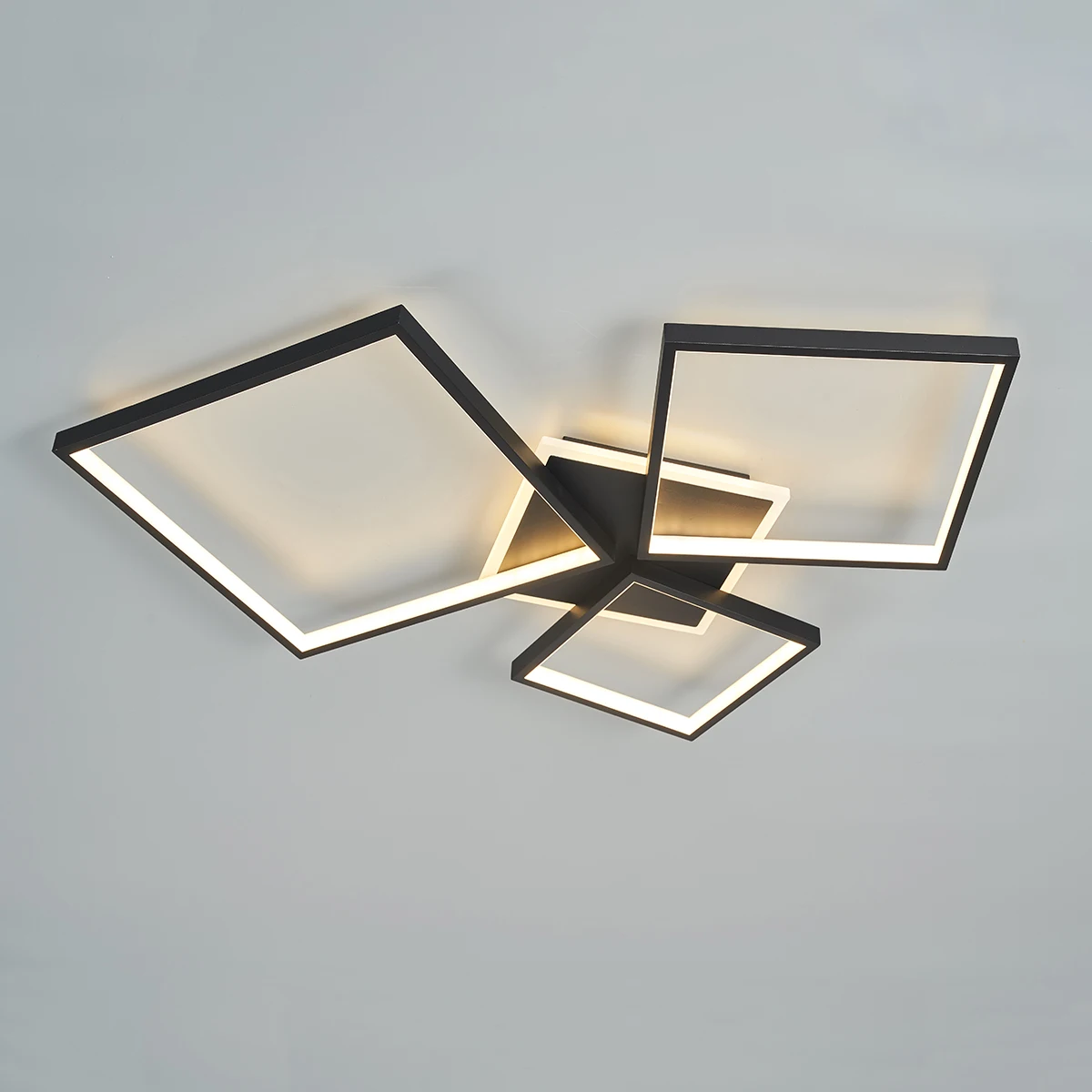 

NEO Gleam Smart Home Alexa Modern Led Chandelier For Livingroom Bedroom Studyroom Black/Gold Dimmable Ceiling Chandelier Lights