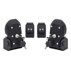 1 Pair Hood Locking Catch Latch Kit with 4 Keys Fit for Jeep Wrangler Jk JL 2007-2018  Auto Exterior Accessories