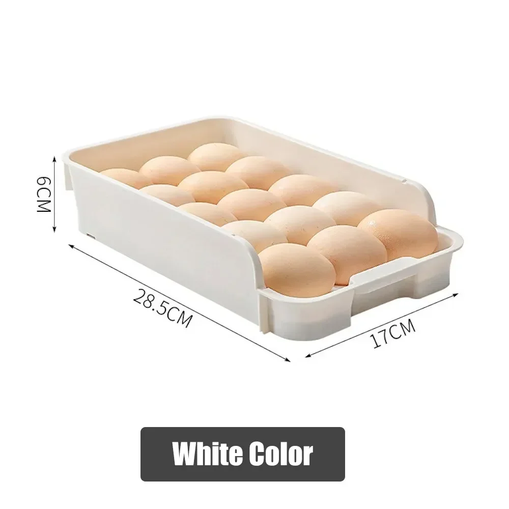 Refrigerator Egg Storage Box Egg Bracket Artifact Can Be Stacked Drawer Type Kitchen Egg Box  storage organizer containers