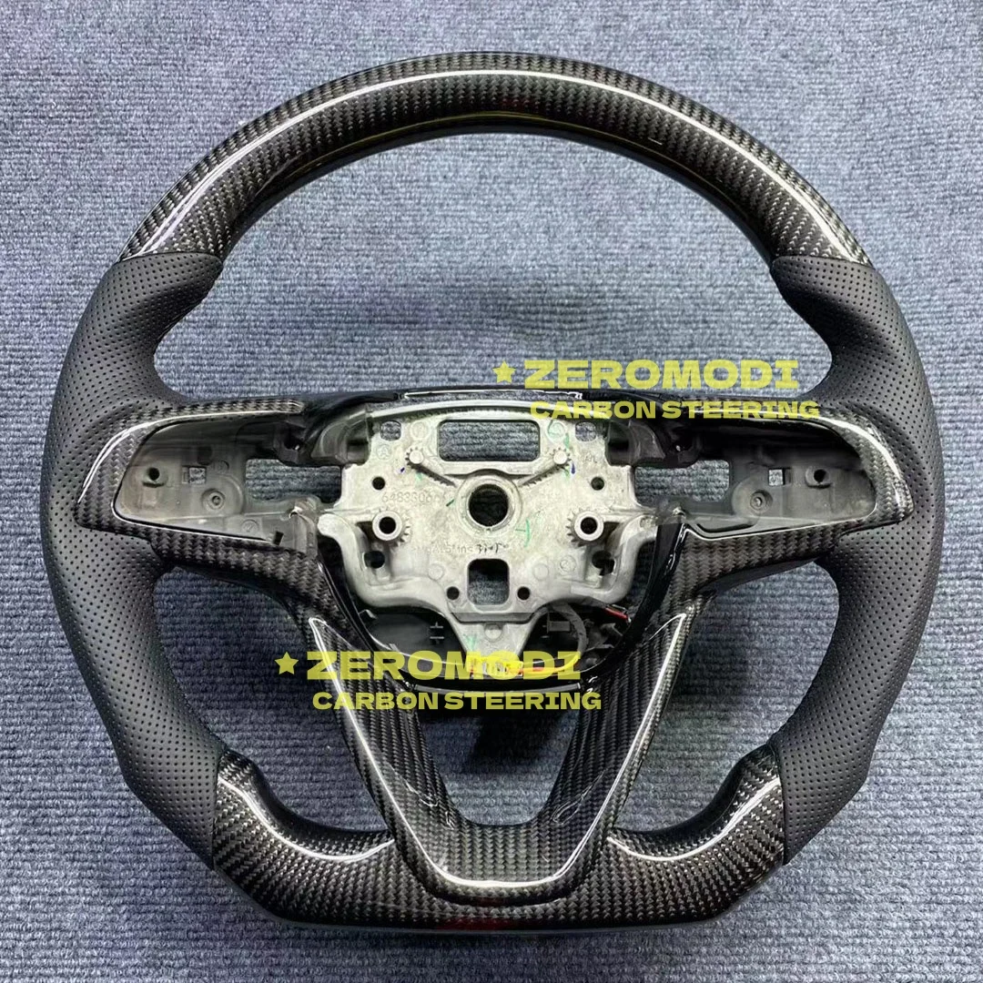 Wood Carbon Leather Car Steering Wheel for Buick LaCrosse Encore GX Premium 2 Lucerne Envista Envision Regal Enclave