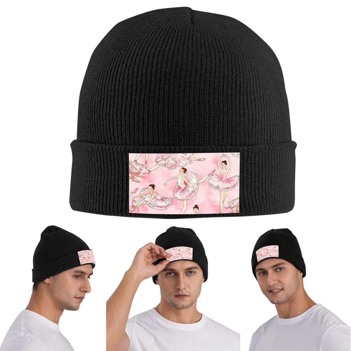 

Балетный танец делает меня бесплатно, танцовщица балерины, теплая вязаная шапка, зимняя вязаная шапка, шапка Skullies, шапки в стиле хип-хоп для унисекс